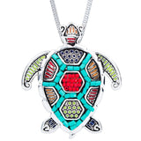 Fashion Jewelry Sets High Quality Gold Plated Beads Multicolor Sea turtle Design Woman's Necklace Set Wedding Jewelry