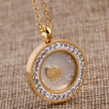 Fashion 316L Stainless Steel Crystal Pendant Jewelry fashion necklaces for women