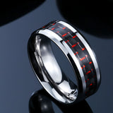 Trendy Jewelry For Men 316L Stainless Steel Fashion Man's Ring Titanium Steel Unique High Quality Wedding Band