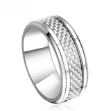 Trendy Jewelry For Men 316L Stainless Steel Fashion Man's Ring Titanium Steel Unique High Quality Wedding Band