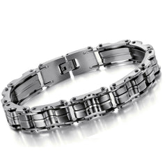 316L Stainless Steel Bracelet JEWELRY STAINLESS STEEL BRACELET Men Bracelet Silver color 23CM Men gift 