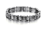 316L Stainless Steel Bracelet JEWELRY STAINLESS STEEL BRACELET Men Bracelet Silver color 23CM Men gift