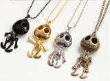 Vintage Jewelry big eyes UFO Alien Skull Head Pendants Long Sweater Chain Necklaces for Women
