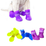 Cute Pet Dog Waterproof Boots Protective Rubber Rain Shoes Candy Colors Booties,Pet Boots Anti Slip Skid Waterproof