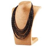 Bohemia Style 20 Layers Hand-woven Bib Statement Collar Beaded Choker Necklace Fashion Jewelry For Women