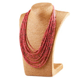 Bohemia Style 20 Layers Hand-woven Bib Statement Collar Beaded Choker Necklace Fashion Jewelry For Women
