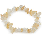 Healing Natural Elastic Bracelet Charm Agate Chip Beads Amethyst Crystal Bracelet Bohemian Boho Women 