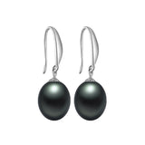 Black Pearl Earrings,AAAA High Quality 925 sterling Silver Jewelry For Women,Fashion Party Earrings 