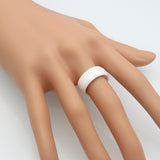 Wide Rings Comfort Fit Multi Faceted Men Women White Black Ceramic Ring Engagement Brand Ceramic Jewelry Bague Ceramic Femme
