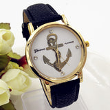 New Fashion Anchor Watches Leather GENEVA Watches For Women Dress Watches Quartz Watches
