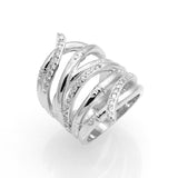 925 Silver White Gold Plated Wedding Jewelry Rings For Women Crystal Engagement Silver Zircon CZ Diamond Ring Anillos