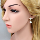 Cubic Zirconia Women Clip Earrings Gold Pearl Jewelry Clip Earrings without Piercing No Hole Ear Clips for Girls 