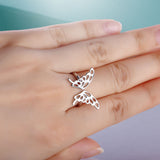 Butterfly Accessories 925 Sterling Silver Rings For Women New Party Jewelry