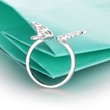 Butterfly Accessories 925 Sterling Silver Rings For Women New Party Jewelry