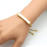 Men / Women Fashion Crystal Jewelry Stainless Steel Bracelet