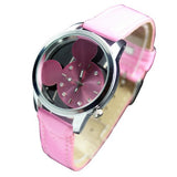 Candy Color Fashion Mouse Head Style Cute New Girls Ladies Womens Quartz Wrist Watch Wristwatch