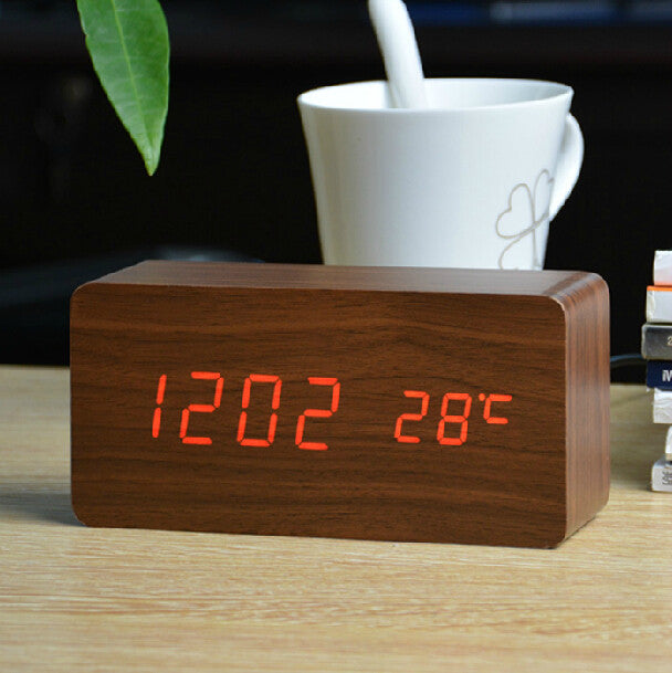 LED Alarm Clock,despertador Temperature Sounds Control LED display,electronic desktop Digital table clocks