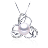 European style natural stone pendant for women fashion 925 sterling silver necklace&pendant 100% real freshwater pearl