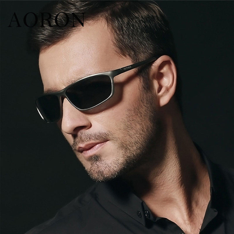 Magnesium Alloy Frame Polarized Sunglasses Men's Driver Sunglass Mirror Outdoor Sports Glasses