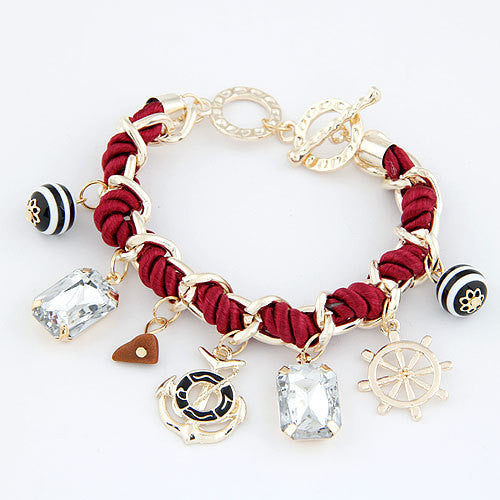Vintage Anchor Bracelets for Women Charm Bracelets & Bangles Men Jewelry Bijoux Pulseras Mujer Pulseiras Anchor Fashion Accessories