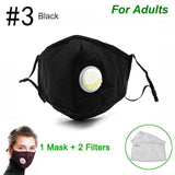 Anti Pollution PM2.5 Mouth Mask Dust Respirator Washable Reusable Masks Cotton Unisex Mouth Muffle for Allergy/Asthma/Travel