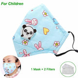 Anti Pollution PM2.5 Mouth Mask Dust Respirator Washable Reusable Masks Cotton Unisex Mouth Muffle for Allergy/Asthma/Travel