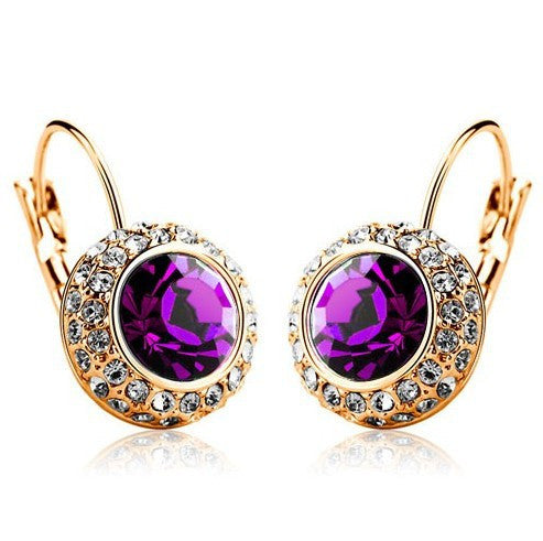 Fashion Shiny Full austrian rhinestone Crystal Earring for women