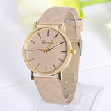 Simple refreshing watches New Arrival Women Casual Watch vintage Leather Refined Ladies Quartz Wristwatch clock hours