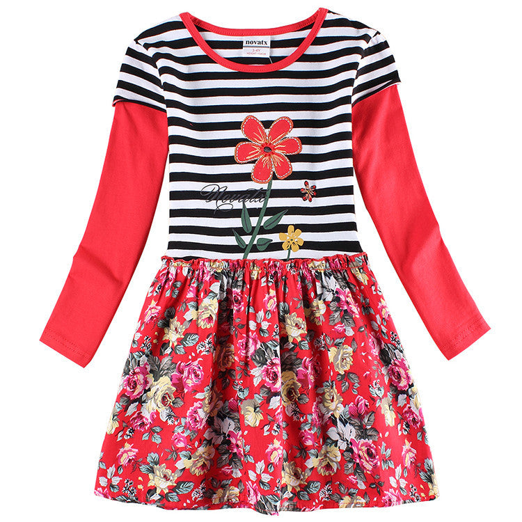 Baby Girl Princess Dress Nova Kids Girl Floral Dress Lovely Tutu for Baby Girl