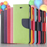 Beautiful Carrying Full Case For Iphone 4 4s 4g Wallet Style Flip PU Leather Phone Cover Stand Card Slot 11 Colors With Logo