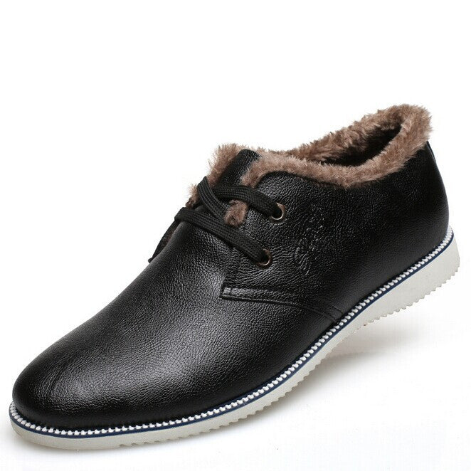 New Fashion men oxfords winter Leather Shoes Men's Flats Shoes Low Men Sneakers for men
