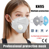 10 PCS KN95 Mouth Mask Dust Respirator Washable Cover Cotton Unisex Mouth Muffle for Allergy/Asthma/Travel