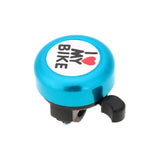 Bicycle Bell I Love My Bike Printed Clear Sound Cute Bike Horn Alarm Warning Bell Ring Bicycle Accessory