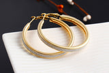Vintage Scrub Round Earring Trendy Statement Gold & Silver Earrings Women Jewlery
