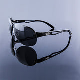 Big size frame UV400 driving sunglasses men brand designer sun glasses for men gradient rimless men sunglasses 