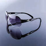 Big size frame UV400 driving sunglasses men brand designer sun glasses for men gradient rimless men sunglasses 