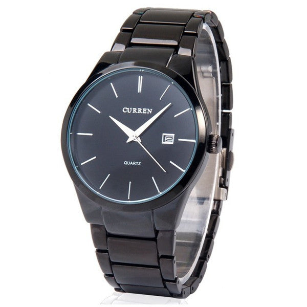 Men fashion Brand Watches Tungsten Steel boys Wristwatches Analog Quartz Man Fashion Clock Men's Watch