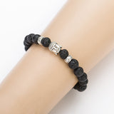 Black Lava Stone Buddha Beads Bracelets Rope Chain Natural Stone Bracelets For Women/ Men Jewelry