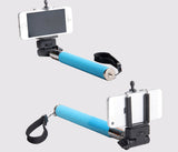 Extendable Selfie Handheld Stick Monopod with Adjustable Phone Holder and Bluetooth Wireless Remote Shutter for iPhone Samsung