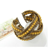 Bohemian Boho Cuff Bracelet for Women Men Jewelry Fashion Resin Beads Charm Bracelets & Bangles Gift pulsera pulseira Mujer