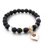 Boho Natural Stone Bracelets For Women Gold Heart Carter Love Bracelets & Bangles With Stones Ethnic Jewelry