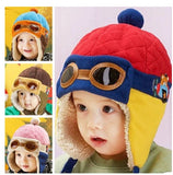 Hot sales Toddlers Cool Baby Boy Girl Kids Infant Winter Pilot Aviator Warm Cap Hat