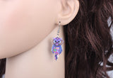 Bonsny Drop Owl Earrings Acrylic Long Big Dangle Earrings News Spring Summer Girls Women Jewelry Accessories Fashion Styles