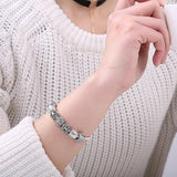 Bracelet For Women Crystal Bead Charm Bracelet Fit Original Snake Chain Bracelet for Women Authentic Jewelry Gift