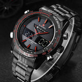Men Brand NAVIFORCE Watches men luxury Full Steel Quartz Clock LED Digital Watch Army Military Sport watch