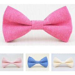 Brand New Children Bow Tie Cute Baby Bowtie Candy Colors Tuxedo Neck tie bow flower Girl Accessory Cotton Kids Bow Ties