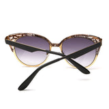 Brand Design Cat Eye Sunglasses Women High Quality Metal Frame Openwork Mesh Modeling Sun Glasses Oculos UV400 