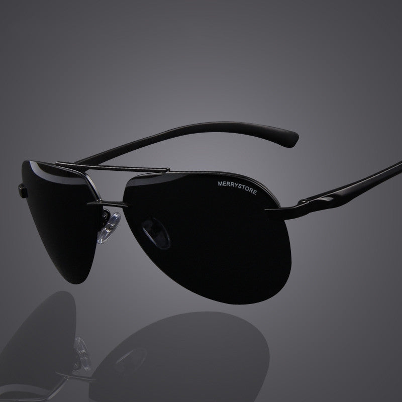 Brand Men 100% Polarized Aluminum Alloy Frame Sunglasses Fashion Men's Driving Sunglasses High quality