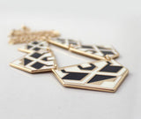 Brand Trendy Pendants Necklace Geometric Enamel Statement Fashion Necklace Charm Jewelry