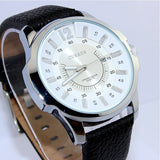 Stainless Steel Dial Sports Watch CURREN 8123 Analog with date Casual Watches Leather Strap quartz wristwatches